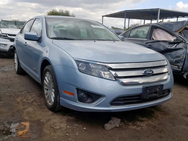 3FADP0L30AR129463 - 2010 FORD FUSION HYB BLUE photo 1