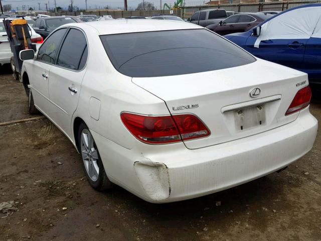 JTHBA30G155104655 - 2005 LEXUS ES 330 WHITE photo 3