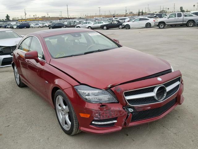 WDDLJ7DB6CA012527 - 2012 MERCEDES-BENZ CLS 550 BURGUNDY photo 1