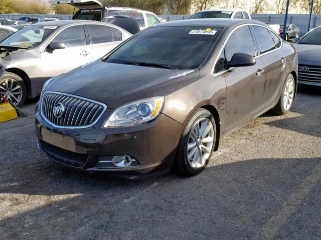 1G4PT5SV2D4215143 - 2013 BUICK VERANO PRE BROWN photo 2