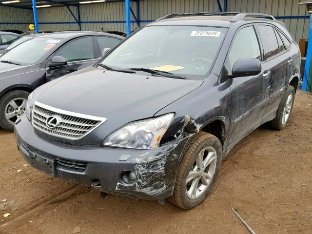 JTJHW31U482049879 - 2008 LEXUS RX 400H GRAY photo 2