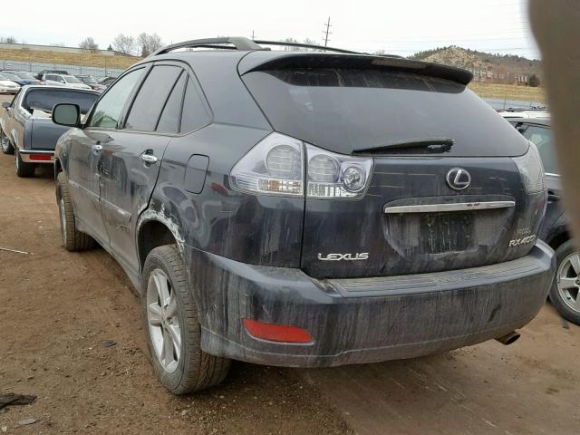 JTJHW31U482049879 - 2008 LEXUS RX 400H GRAY photo 3