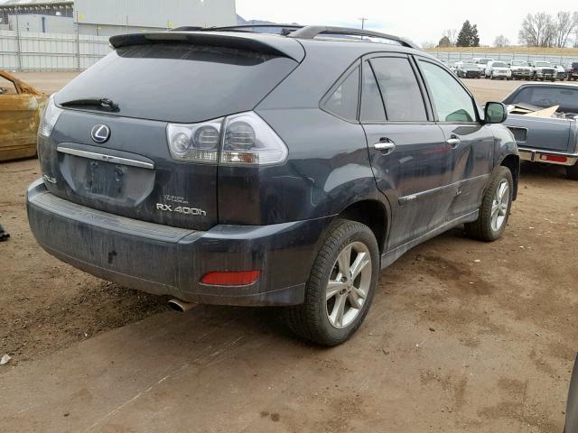 JTJHW31U482049879 - 2008 LEXUS RX 400H GRAY photo 4