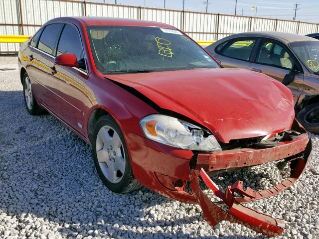 2G1WD58C689162185 - 2008 CHEVROLET IMPALA SUP 红色 照片 1