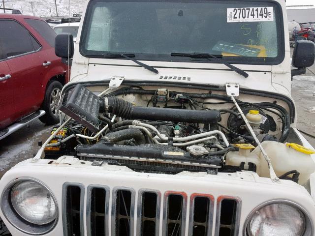 1J4FA49SX5P367788 - 2005 JEEP WRANGLER / WHITE photo 7