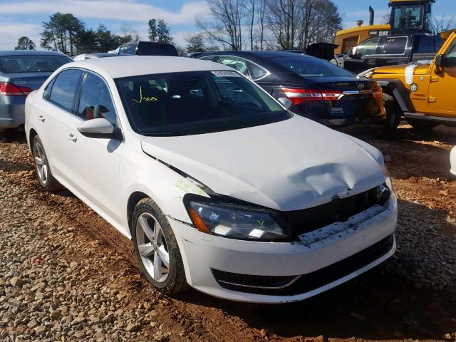 1VWBP7A32CC106018 - 2012 VOLKSWAGEN PASSAT SE WHITE photo 1