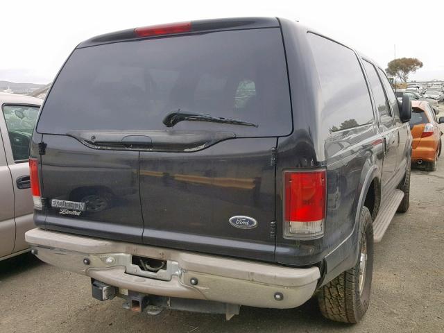 1FMNU43S8YED73893 - 2000 FORD EXCURSION BLACK photo 4