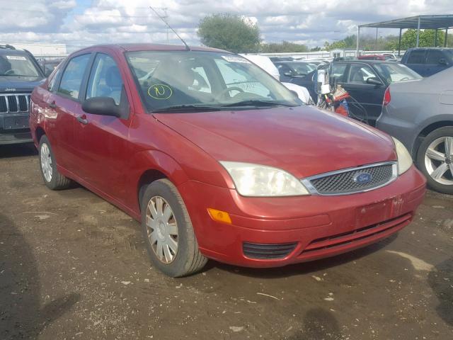 1FAFP34N05W300113 - 2005 FORD FOCUS ZX4 BURGUNDY photo 1