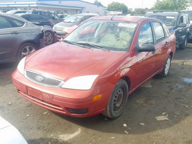 1FAFP34N05W300113 - 2005 FORD FOCUS ZX4 BURGUNDY photo 2