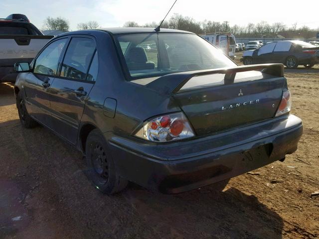 JA3AJ26E73U119269 - 2003 MITSUBISHI LANCER ES BLACK photo 3