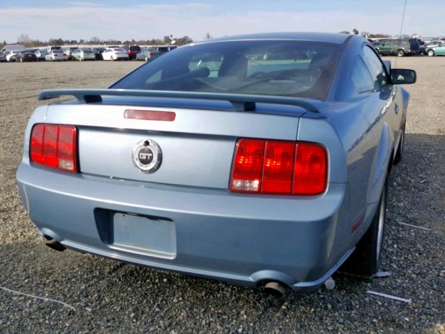 1ZVHT82HX65140979 - 2006 FORD MUSTANG GT BLUE photo 4