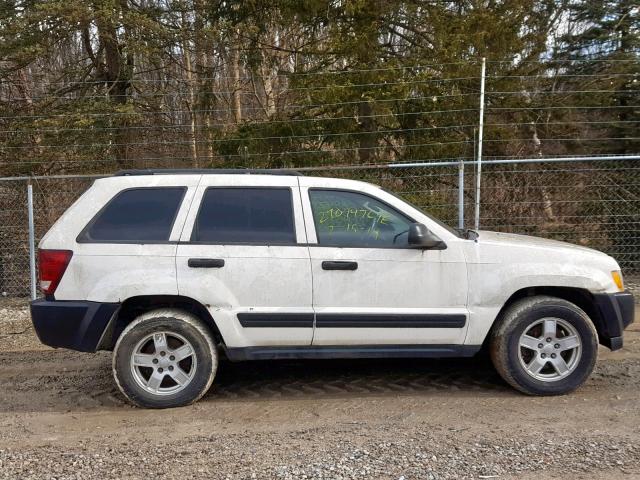 1J4GR48K95C587557 - 2005 JEEP GRAND CHER WHITE photo 9