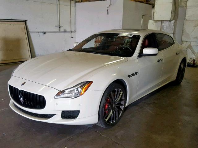 ZAM56PPA1G1165647 - 2016 MASERATI QUATTROPOR WHITE photo 2