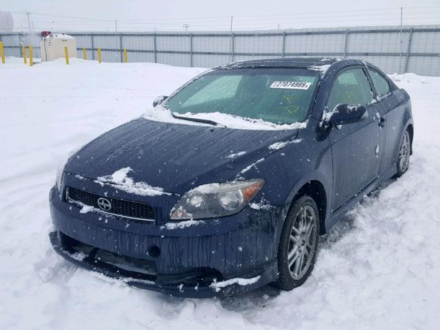 JTKDE177270215491 - 2007 TOYOTA SCION TC BLUE photo 2