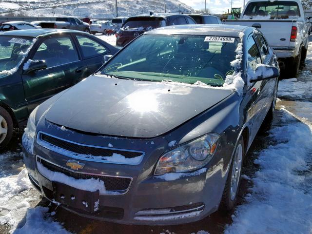 1G1ZH57B59F184696 - 2009 CHEVROLET MALIBU 1LT GRAY photo 2
