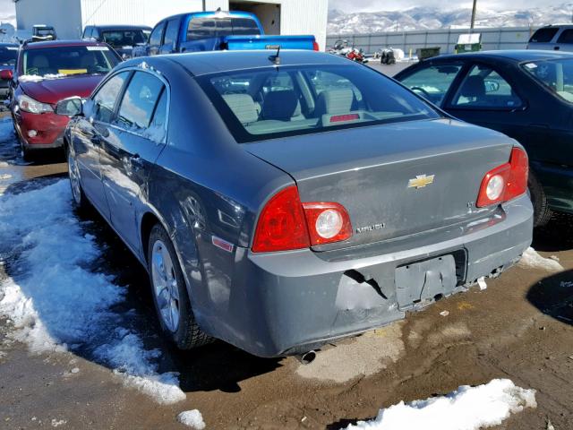 1G1ZH57B59F184696 - 2009 CHEVROLET MALIBU 1LT GRAY photo 3