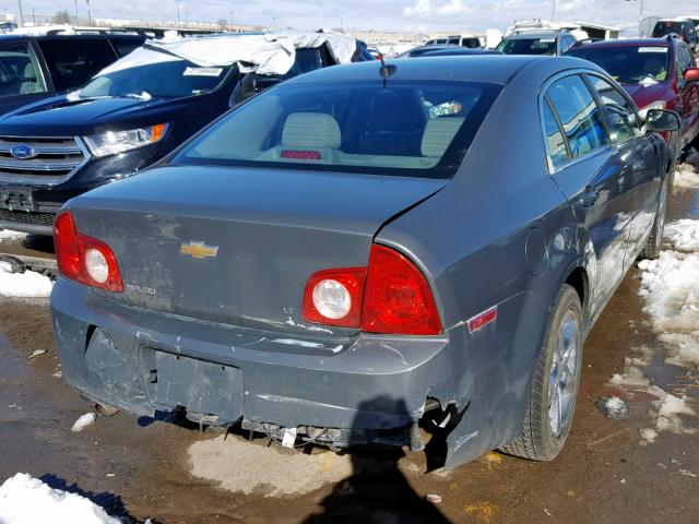 1G1ZH57B59F184696 - 2009 CHEVROLET MALIBU 1LT GRAY photo 4