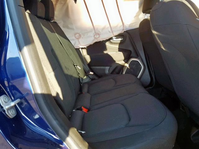 ZACCJBAB8HPF84613 - 2017 JEEP RENEGADE S BLUE photo 6