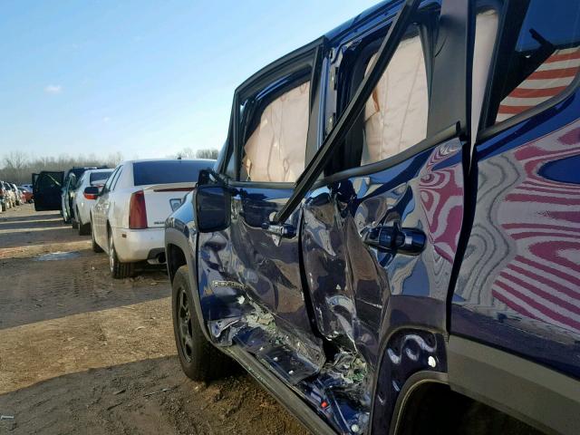 ZACCJBAB8HPF84613 - 2017 JEEP RENEGADE S BLUE photo 9