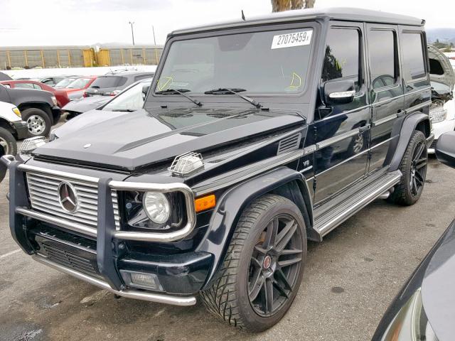 WDCYR71E66X165945 - 2006 MERCEDES-BENZ G 55 AMG BLACK photo 2