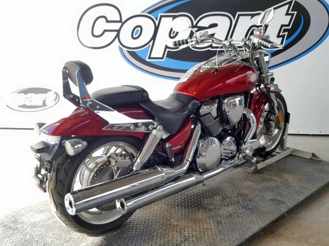 1HFSC46H78A600398 - 2008 HONDA VTX1800 F3 BURGUNDY photo 4