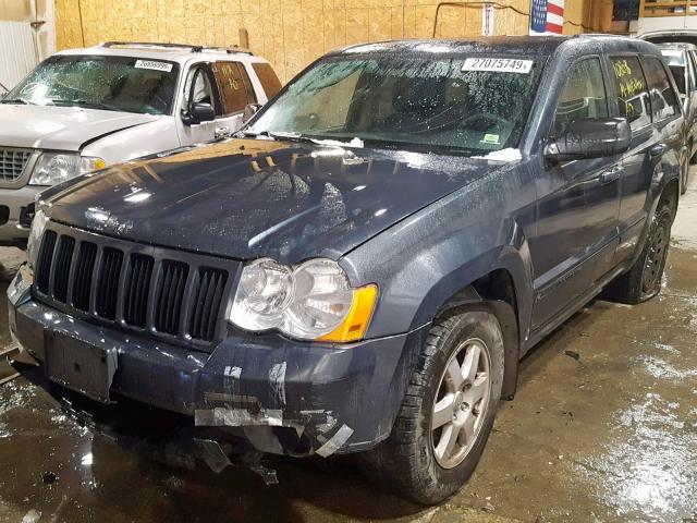 1J8GR48K18C188287 - 2008 JEEP GRAND CHER BLUE photo 2