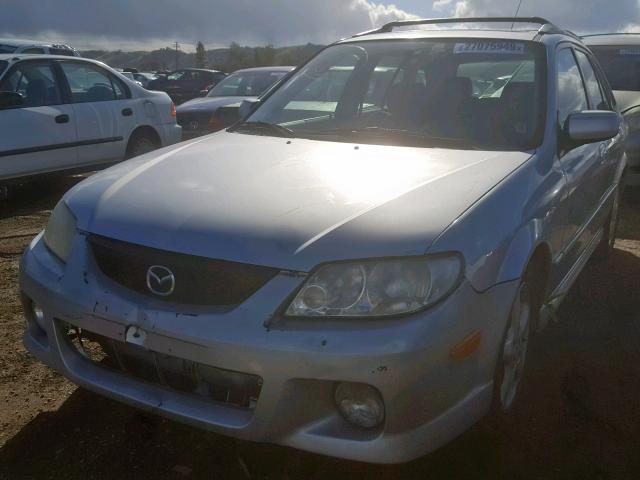 JM1BJ246121470941 - 2002 MAZDA PROTEGE SILVER photo 2