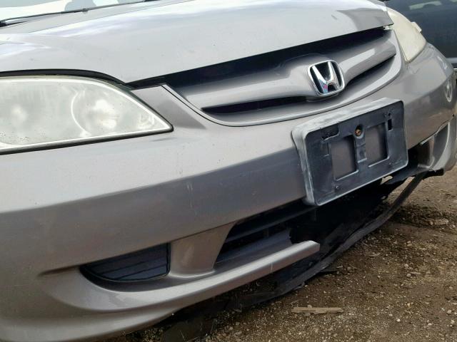 2HGES16385H583171 - 2005 HONDA CIVIC DX V GRAY photo 9