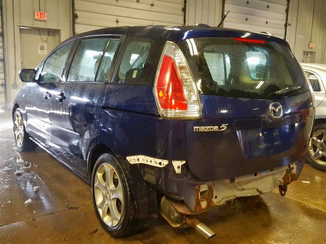 JM1CR293090347711 - 2009 MAZDA 5 BLUE photo 3