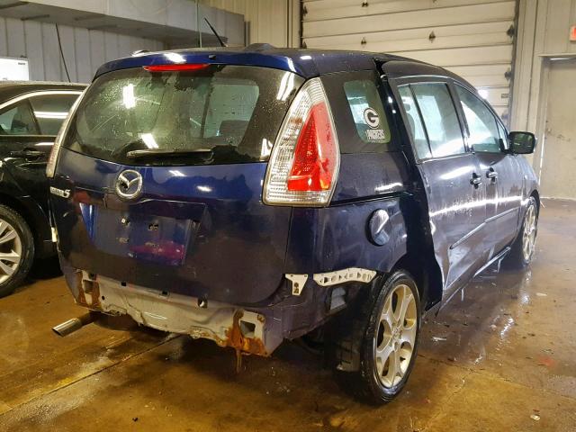 JM1CR293090347711 - 2009 MAZDA 5 BLUE photo 4