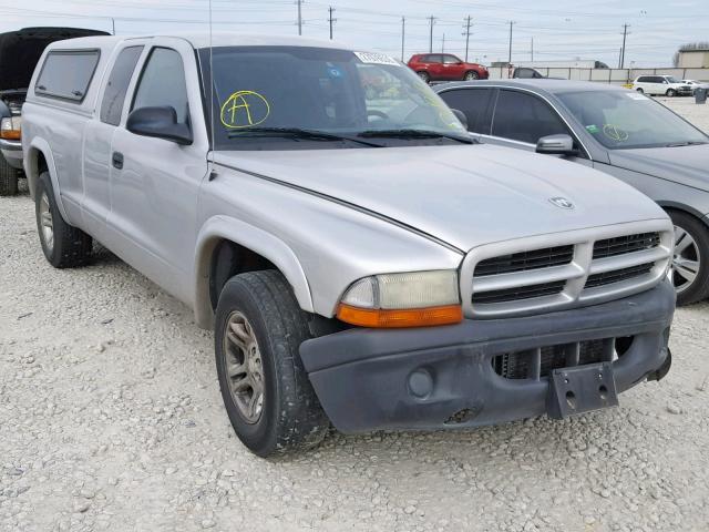 1D7HL12X83S126809 - 2003 DODGE DAKOTA SXT SILVER photo 1