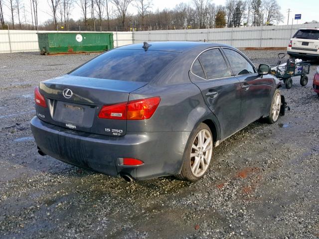 JTHCK262782025326 - 2008 LEXUS IS 250 GRAY photo 4