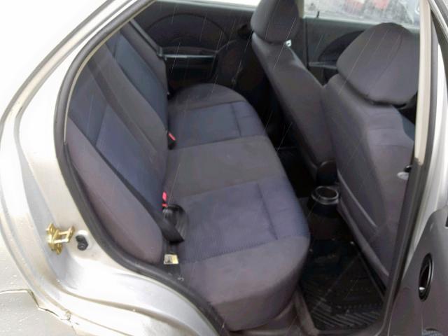 KL1TD56626B545079 - 2006 CHEVROLET AVEO BASE ვერცხლისფერი ფოტო 6