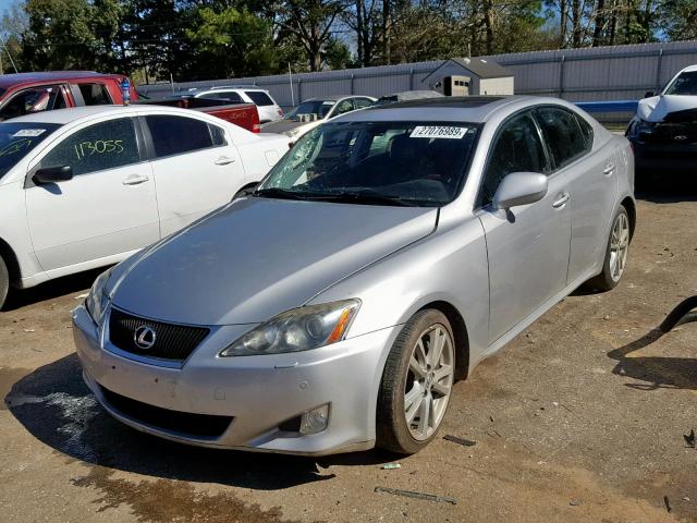 JTHBE262375014162 - 2007 LEXUS IS 350 SILVER photo 2