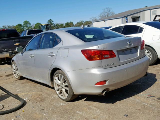 JTHBE262375014162 - 2007 LEXUS IS 350 SILVER photo 3