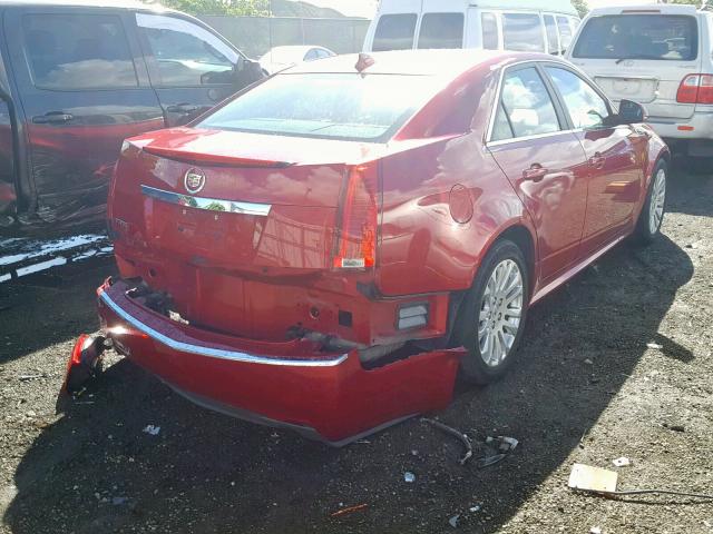 1G6DJ5EG5A0117935 - 2010 CADILLAC CTS PERFOR RED photo 4