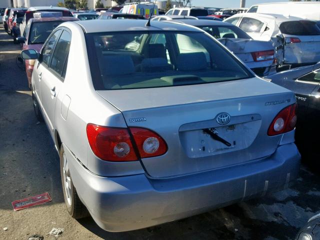 JTDBR32E852066817 - 2005 TOYOTA COROLLA CE SILVER photo 3