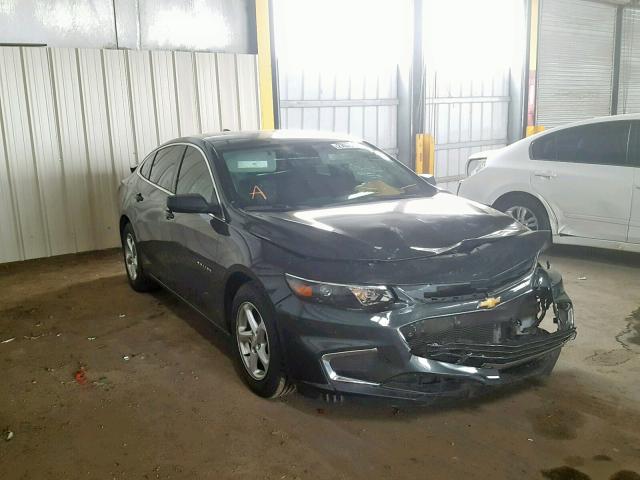 1G1ZB5STXHF125496 - 2017 CHEVROLET MALIBU LS CHARCOAL photo 1