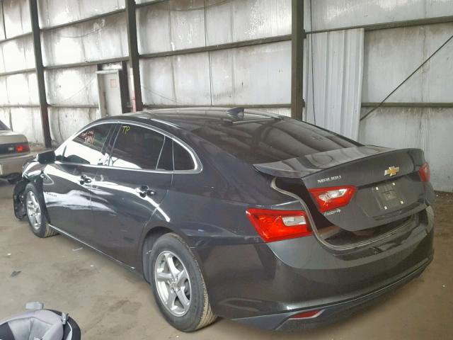 1G1ZB5STXHF125496 - 2017 CHEVROLET MALIBU LS CHARCOAL photo 3