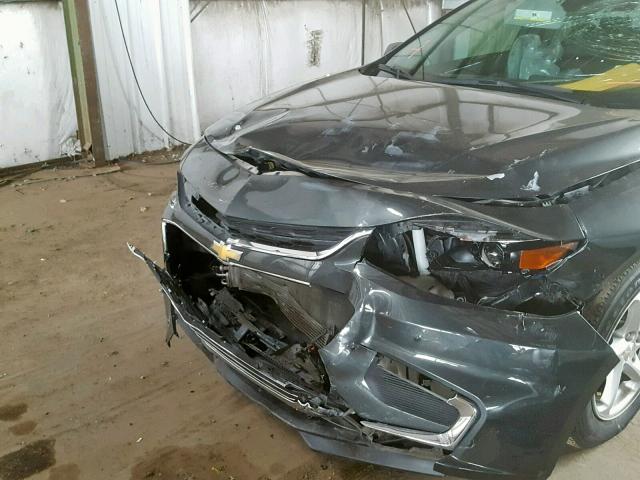 1G1ZB5STXHF125496 - 2017 CHEVROLET MALIBU LS CHARCOAL photo 9