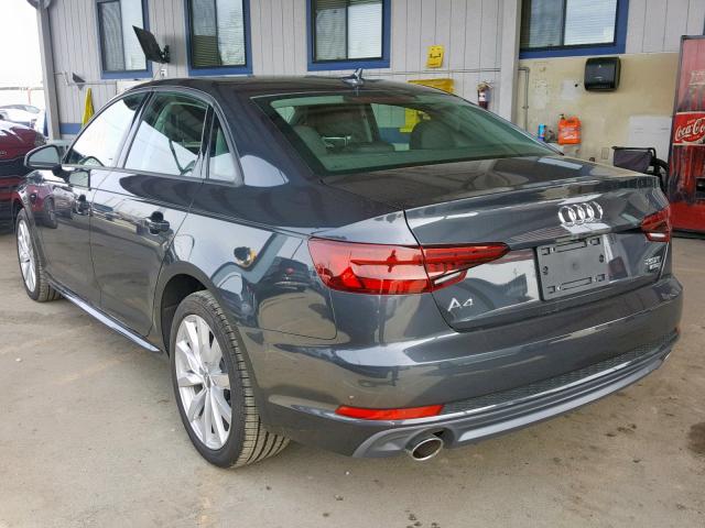 WAUKMAF45JA148943 - 2018 AUDI A4 ULTRA P GRAY photo 3