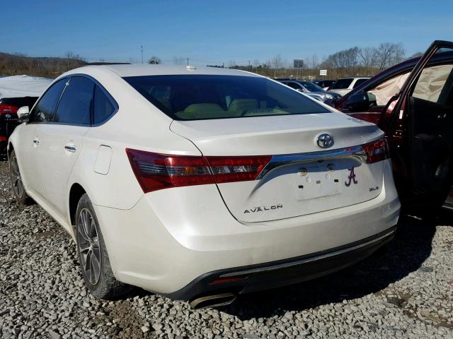 4T1BK1EB9GU206774 - 2016 TOYOTA AVALON XLE WHITE photo 3