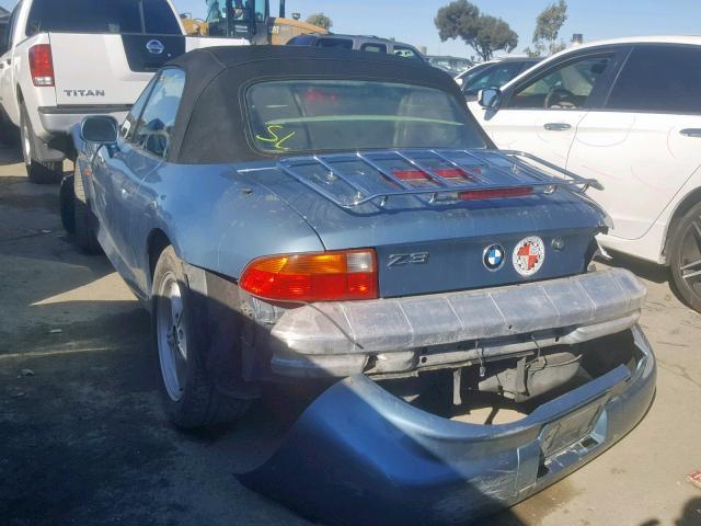 4USCH7326WLE08373 - 1998 BMW Z3 1.9 BLUE photo 3