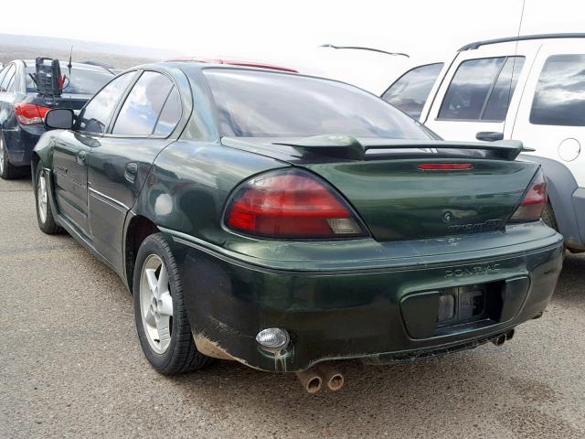 1G2NW52EXYM806642 - 2000 PONTIAC GRAND AM G GREEN photo 3