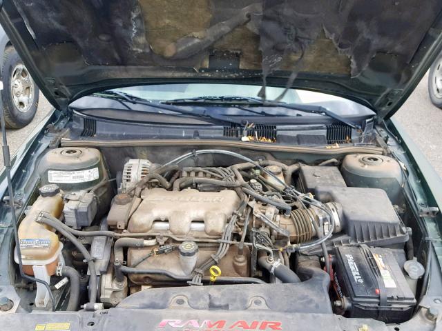 1G2NW52EXYM806642 - 2000 PONTIAC GRAND AM G GREEN photo 7