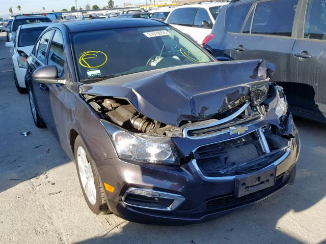 1G1P75SZXF7226963 - 2015 CHEVROLET CRUZE BLACK photo 1