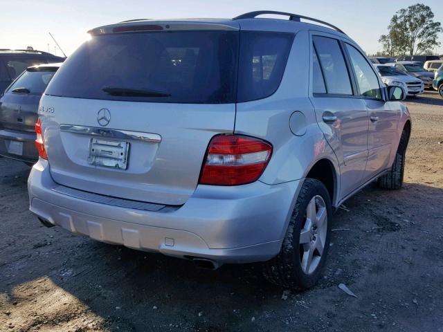 4JGBB86E86A077590 - 2006 MERCEDES-BENZ ML 350 SILVER photo 4