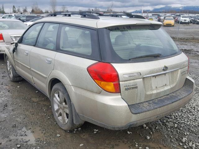 4S4BP67C254320830 - 2005 SUBARU LEGACY OUT CREAM photo 3