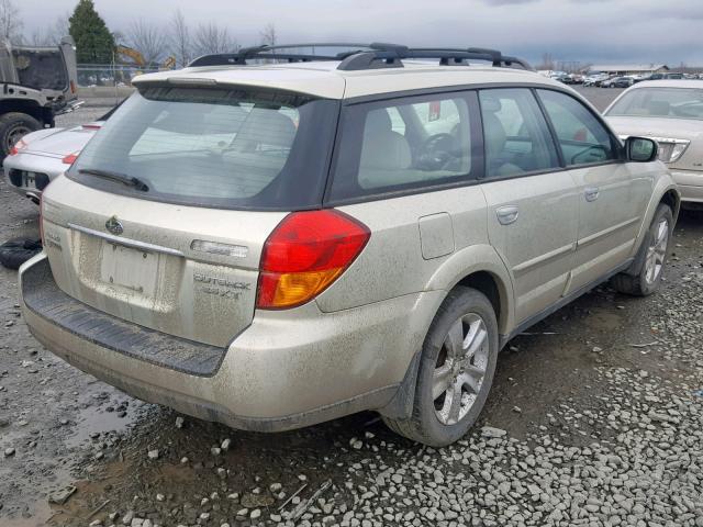 4S4BP67C254320830 - 2005 SUBARU LEGACY OUT CREAM photo 4