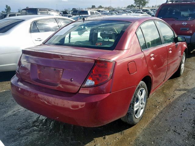 1G8AJ55F87Z138946 - 2007 SATURN ION LEVEL MAROON photo 4